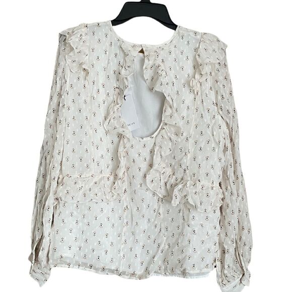 Reiss Alice Floral Ruffle Blouse Size 12 NWT - Picture 3 of 6
